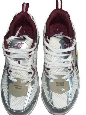 Nwt Avia 5000 Performance sneakers women Plum Mesh Leather Odor Control Sz 7